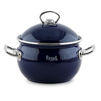 Кастрюля эмалированная 2,2л синяя RasheL