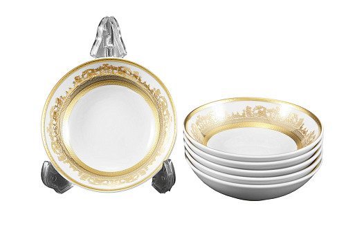 Набор розеток 11см 6шт Constanza Creme Gold 9359 Falkenporzellan