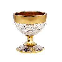 Варенница 9см н/н хрусталь с золотом Филиция Crystal HeArt