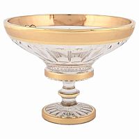 Фруктовница 255мл хрусталь с золотом Max Crystal