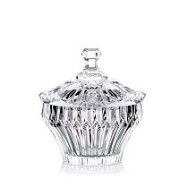 Конфетница 12см с крышкой хрусталь Crown Jewel Rogaska