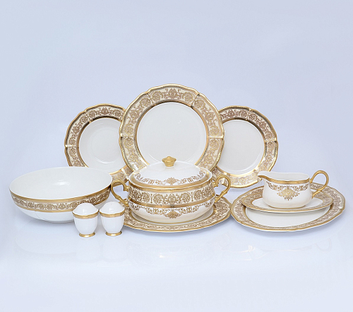 Сервиз столовый 6пер 26пр Prouna Golden Romance Cream Gold