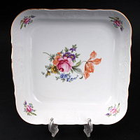 Салатник 25см 1шт квадратный Лопух(3шт кор) Bernadotte