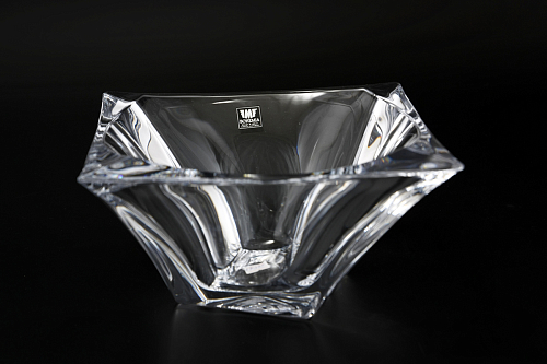 Конфетница 18см Quadron Aurum Crystal