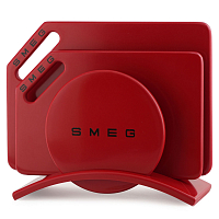 Smeg набор досок 3ки красн круг Smeg