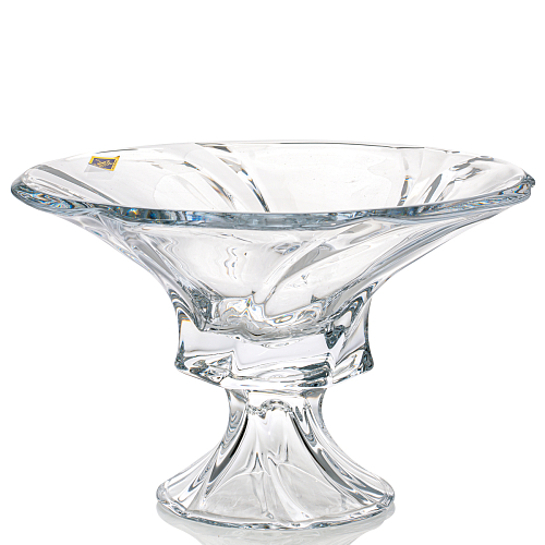 Фруктовница 30,5см на ножке Mozart Aurum Crystal