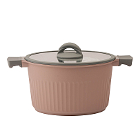 Кастрюля 5,2л со стекл. крышкой Stella cappuccino Kukmara