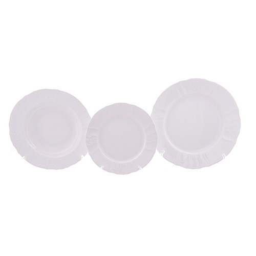 Набор тарелок 18пр Недекорированный Bernadotte