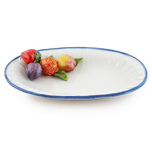 Поднос овальный 35*25см Фрукты Annaluma