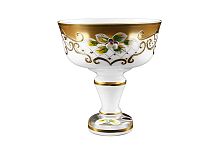 Конфетница 13см золото белый фон Star Crystal 