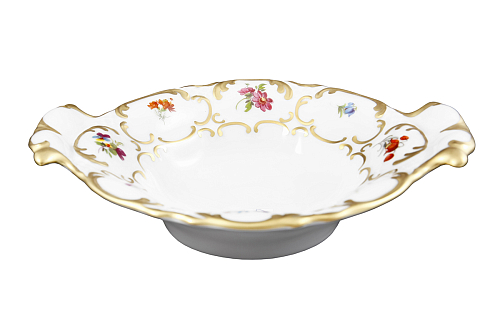 Конфетница 18см 1шт Мейсенский букет