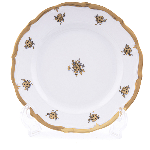 Набор тарелок 19см 6шт Золотая Роза