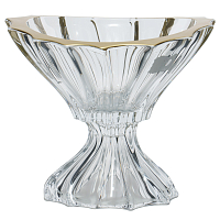 Конфетница 22см на ножке Plantica Матовое золото Pallme Konig AS Crystal