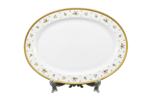 Блюдо овальное 36см Constanza Creme Primavera Gold Блюдо овальное 36см Constanza Creme Primavera Gold