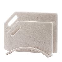 Набор досок на подставке 2шт Мрамор Mastony