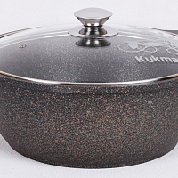 Кастрюля-жаровня 3л со стек. кр Granit ultra Original Кукмара