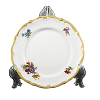 Набор тарелок 17см 6шт Мейсенский букет Queen's Crown