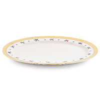 Блюдо овальное 36см 1шт Flowers Gold Constanza Creme Falkenporzellan