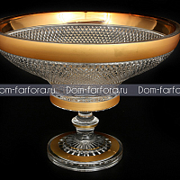 Фруктовница 355мл хрусталь с золотом Max Crystal