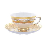 Набор кофейных пар мокко 6шт Diadem White Creme Gold Falkenporzellan