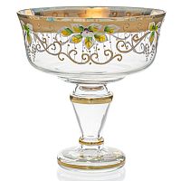 Конфетница 20см золото Star Crystal