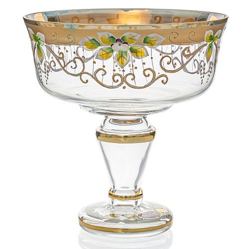 Конфетница 20см золото Star Crystal