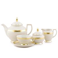 Сервиз чайный 6пер 15пр Constanza Creme Gold 3064 Falkenporzellan