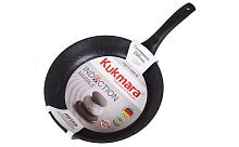 Сковорода 26см с ручкой Marble Induction Темный Мрамор Кукмара