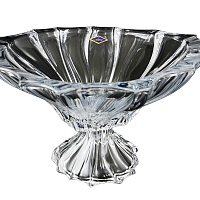 Фруктовница 33см на ножке Plantica Aurum Crystal