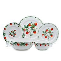 Сервиз столовый 6пер 21пр Земляничная поляна Emily Anna Lafarg 