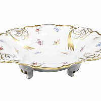 Фруктовница барбарина 24см Мейсенский цветок Queen's Crown