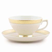 Набор чайных пар 155мл 6шт Constanza Creme Gold 3064 Falkenporzellan