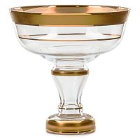 Фруктовница 26см Матовая полоса золото Star Crystal БРАК !!!!