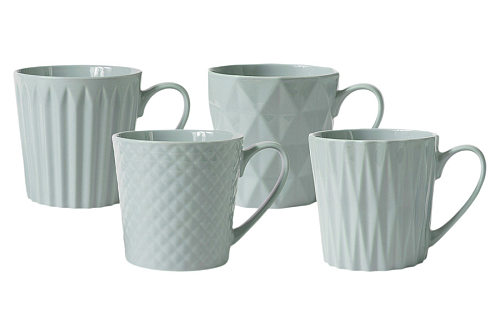 Набор кружек 0,38л 4шт голубая Nova Maxwell & Williams Набор кружек 0,38л 4шт голубая Nova Maxwell & Williams