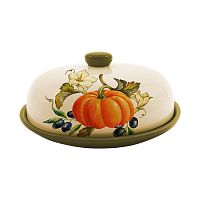 Блюдо для блинов с крышкой Тыква (кор=12шт)