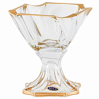 Конфетница 19,5см на ножке Neptune Mat Gold Max Crystal
