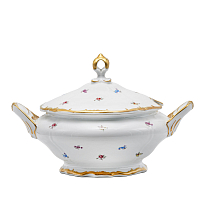 Супник 1шт Мейсенский цветок Queen's Crown