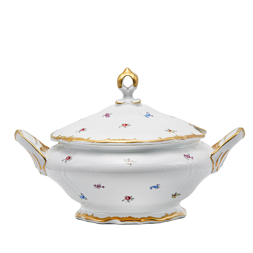 Супник 1шт Мейсенский цветок Queen's Crown