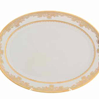 Блюдо овальное 24см Creme Gold 9077 Falkenporzellan
