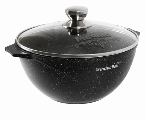 Казан 4,5л с крышкой Гранит black Induction Pro Мечта Казан 4,5л с крышкой Гранит black Induction Pro Мечта