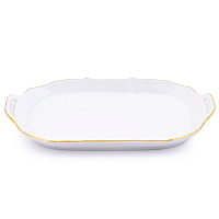 Поднос 23см Белый узор Bernadotte