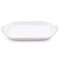 Поднос 23см Белый узор Bernadotte