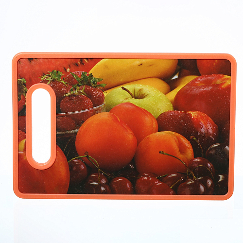Разделочная доска Фрукты Оранжевая