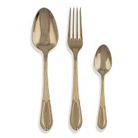 Набор столовых приборов 18пр Elisabeth Chine Gold Steel Domus Design
