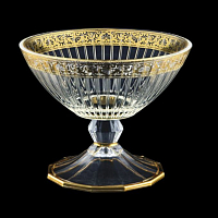 Конфетница 16см на ножке 1шт Romance Golden Bright Decor 
