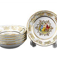 Набор салатников 13см 6шт Аристократ Мадонна 