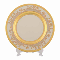 Блюдо круглое 32см Constanza Cremе Gold 9320 Falkenporzellan 