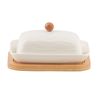 Масленка с крышкой 16,5см Айсберг волны Elan Gallery