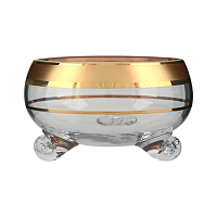 Конфетница 13см тройножка золото Star Crystal