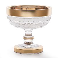 Варенница 11,6см н/н 1шт хрусталь с золотом Moser Crystal HeArt